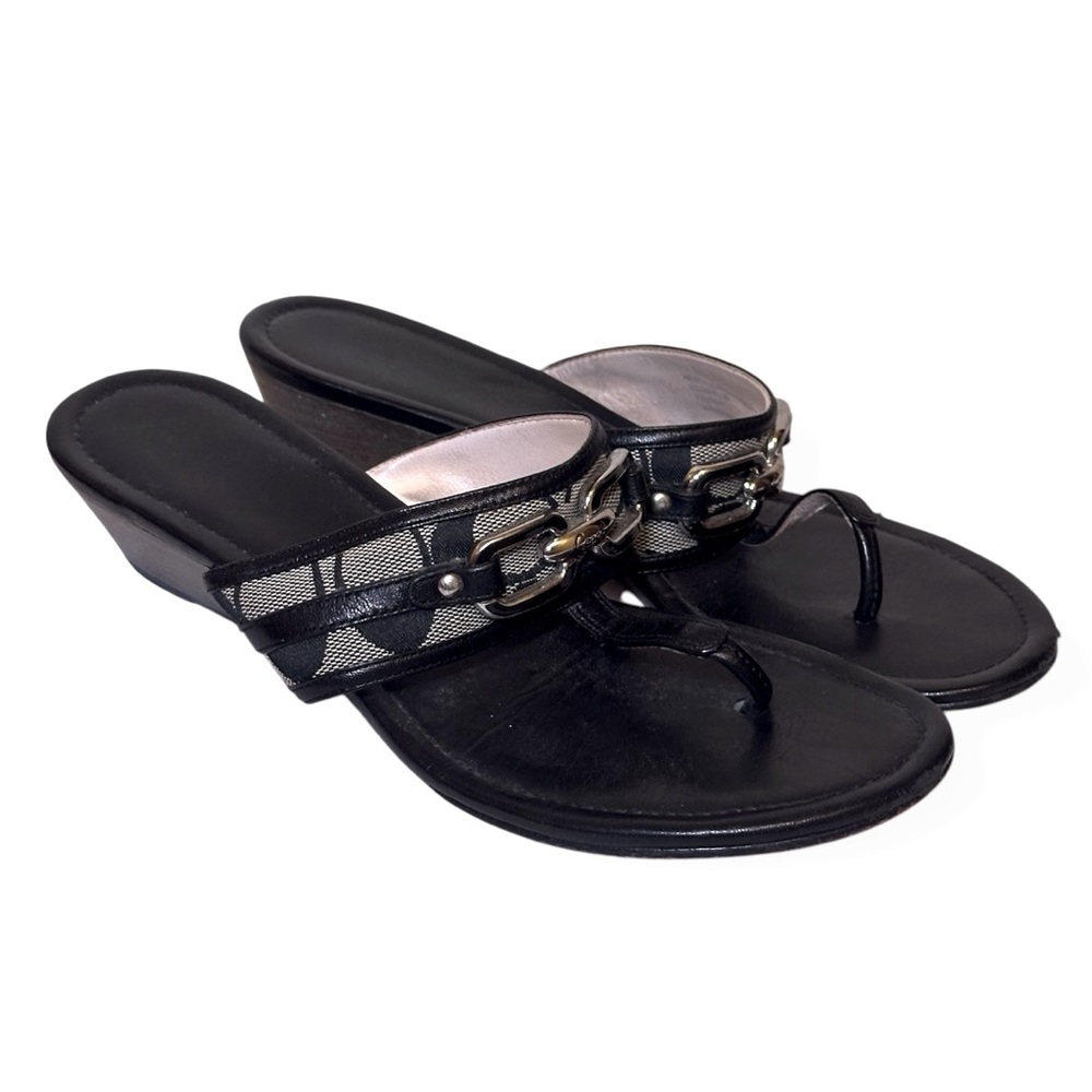 COACH Virginia Wedge Thong Sandal